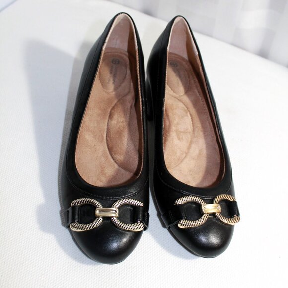 Giani Bernini GB Ameriee Memory Foam Block Heel Dress Pumps Black, Size 7 - Picture 4 of 9